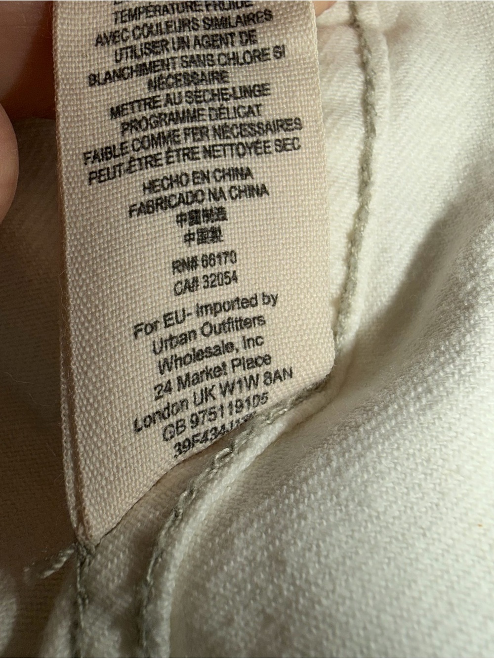Free People | Knit Hooded White Denim Distressed Jean Jacket Fabric Sleeves - XS - Picture 13 of 14